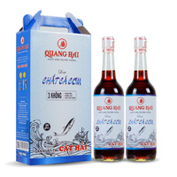 Hộp 2 chai nước mắm Chắt Cá Cơm Quang Hải