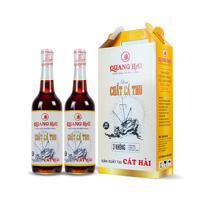 Hộp 2 chai nước mắm Chắt Cá Thu Quang Hải