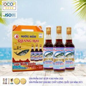 [ OCOP] Nước Mắm Truyền Thống Cát Hải –  Quang Hải, loại Nước Mắm Quyền 37ºN, chai 500ml