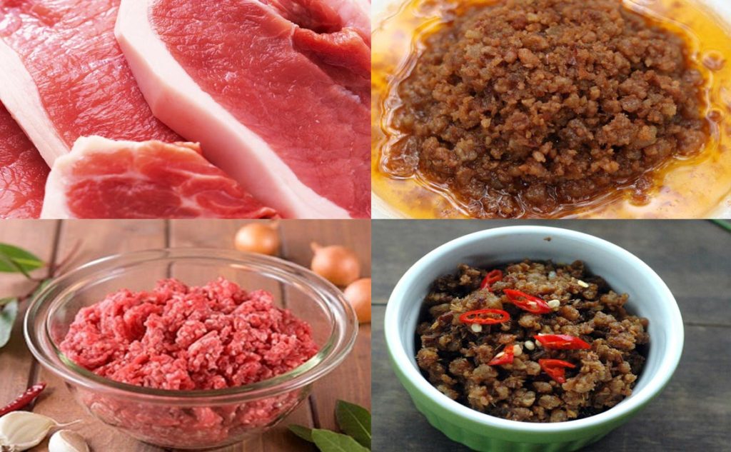 Cách làm thịt chưng mắm tôm đơn giản