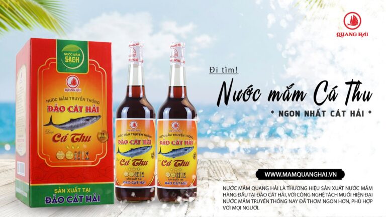 Nước mắm Cá Thu ngon nhất Cát Hải.