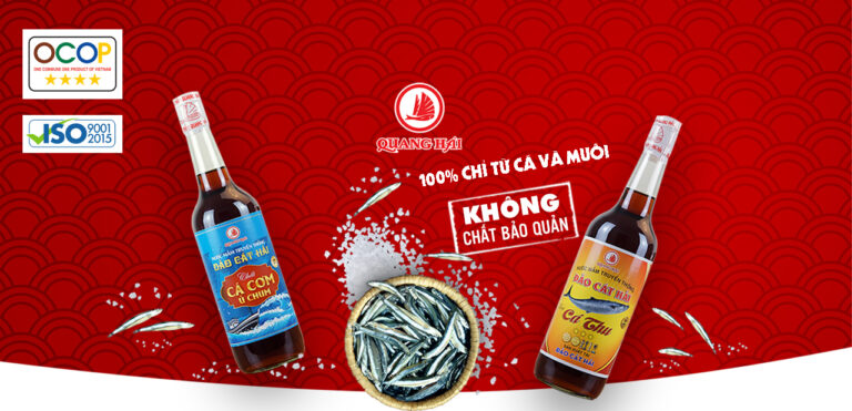 Nước mắm Cát Hải, Quang Hải thơm ngon tròn hậu vị.
