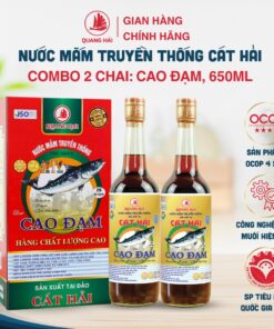 [ OCOP] Nước Mắm Truyền Thống Cát Hải - Quang Hải, loại Cao Đạm