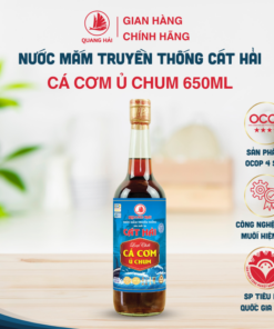 [OCOP] Nước Mắm Truyền Thống Cát Hải - Quang Hải, loại Chắt Cá Cơm Ủ Chum 29ºN