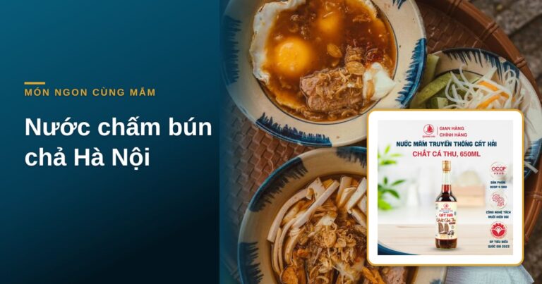 “Nước chấm bún chả Hà Nội pha chuẩn: tỉ lệ mắm, giấm, đường, tỏi ớt”