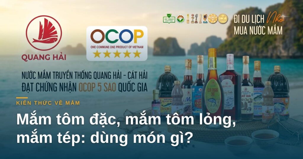 Mắm tôm đặc, mắm tôm lỏng, mắm tép: món nào dùng loại nào?