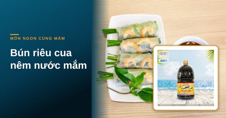 “Bún riêu cua nêm nước mắm cho dậy vị”
