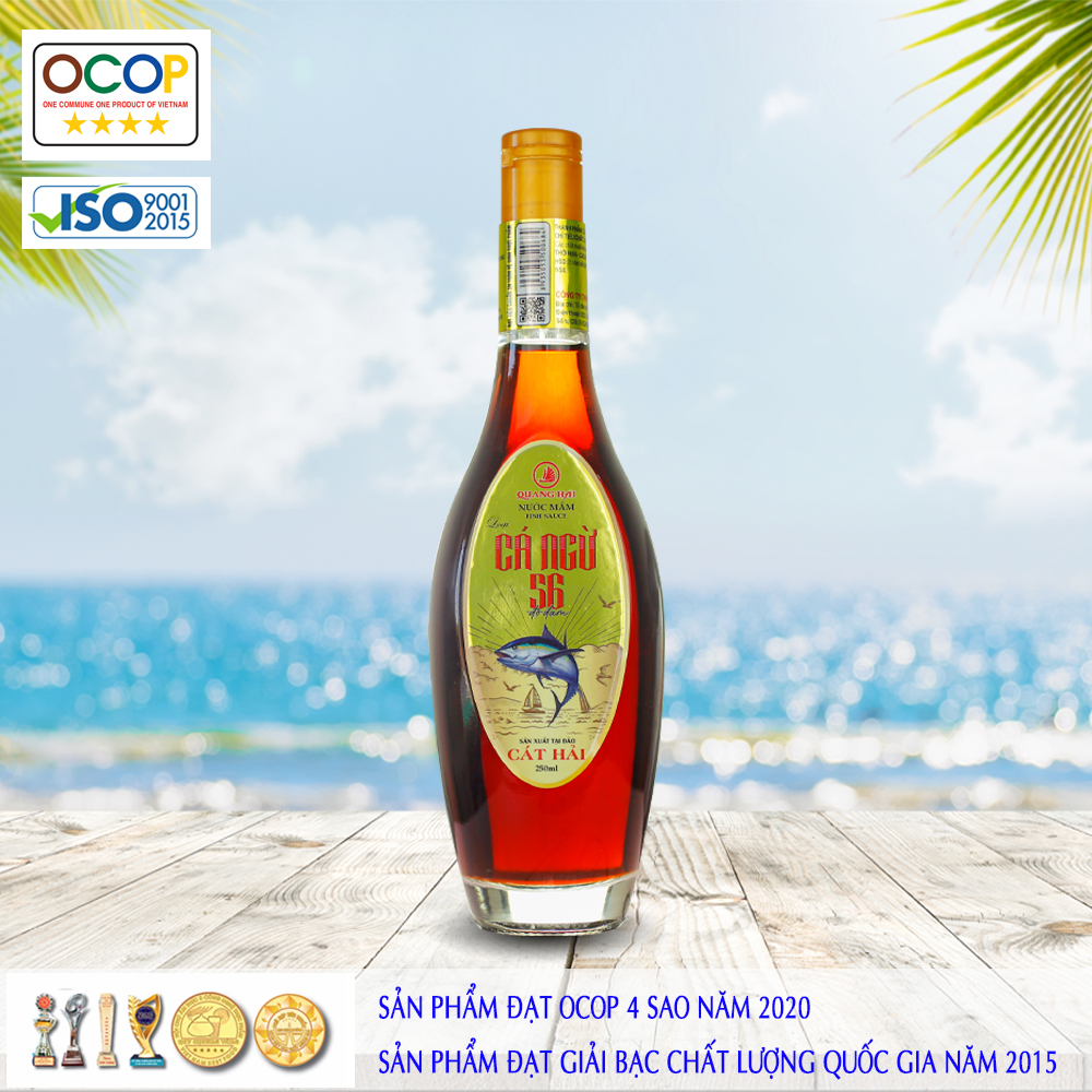 Chai nước mắm Cá Ngừ 56ºN Quang Hải