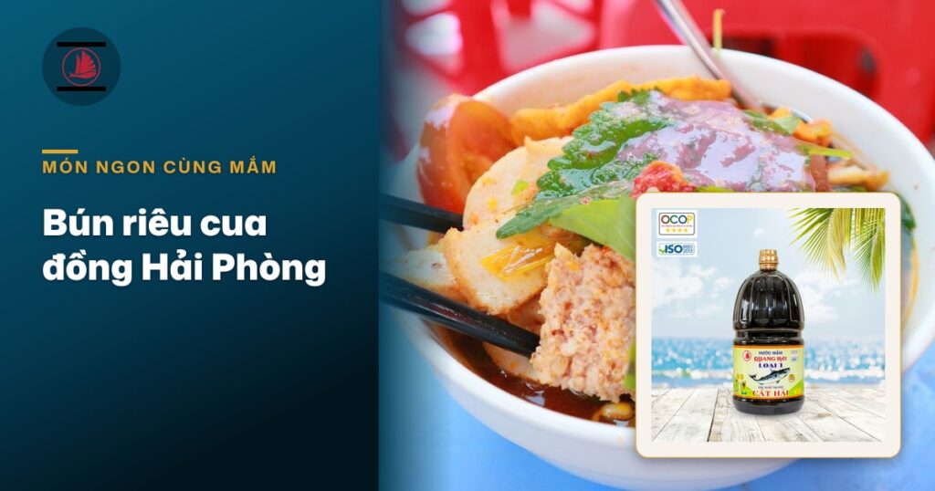 Cách nấu bún riêu cua đồng Hải Phòng: riêu đóng tảng, nêm nước mắm Cát Hải cho thơm dịu không tanh