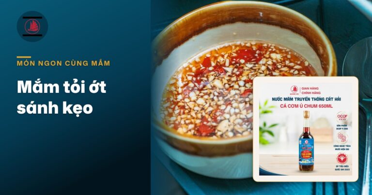 Cách pha nước mắm tỏi ớt sánh kẹo, tỏi ớt nổi đều, để ngăn mát dùng được lâu