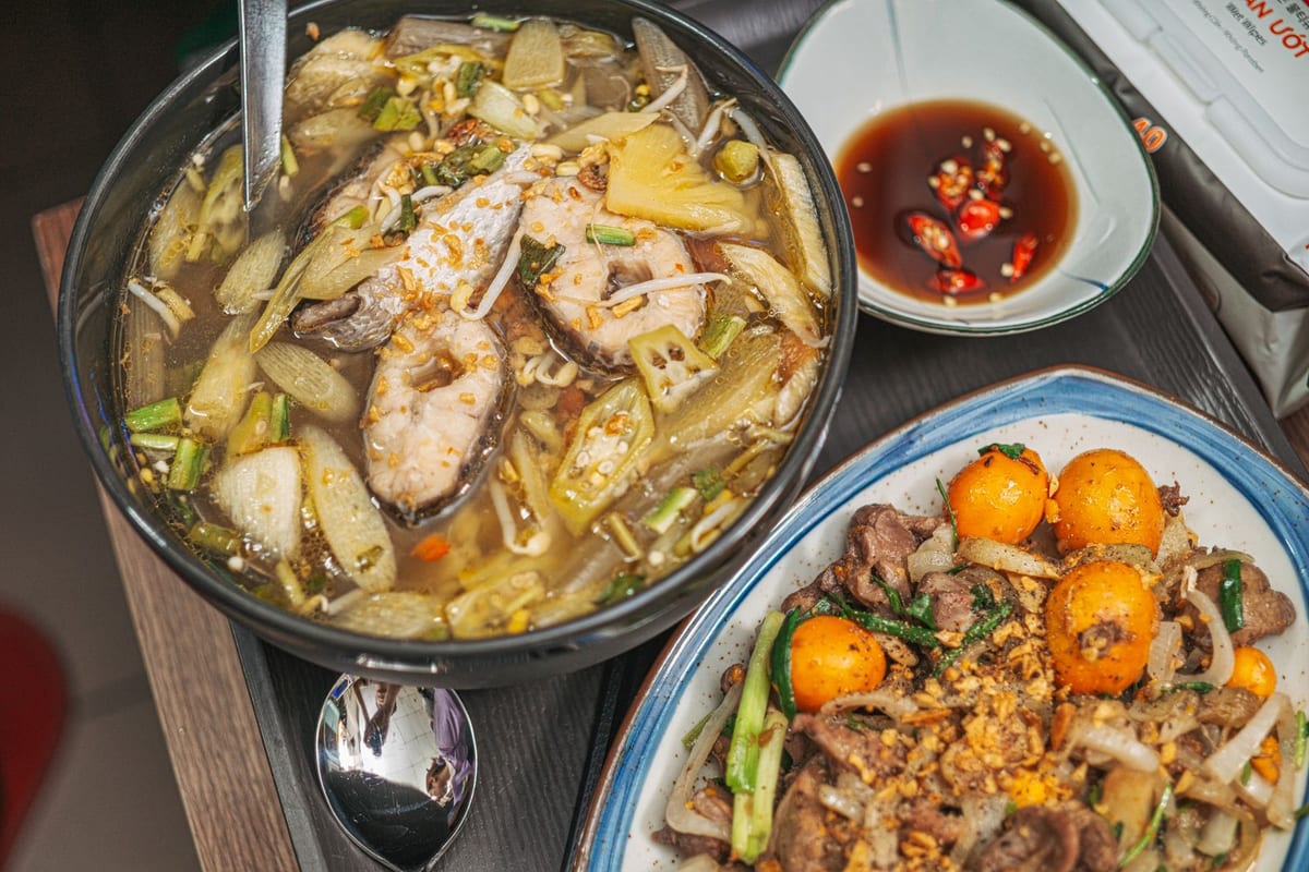 Nồi canh chua cá trên mâm cơm Việt (ảnh minh họa)